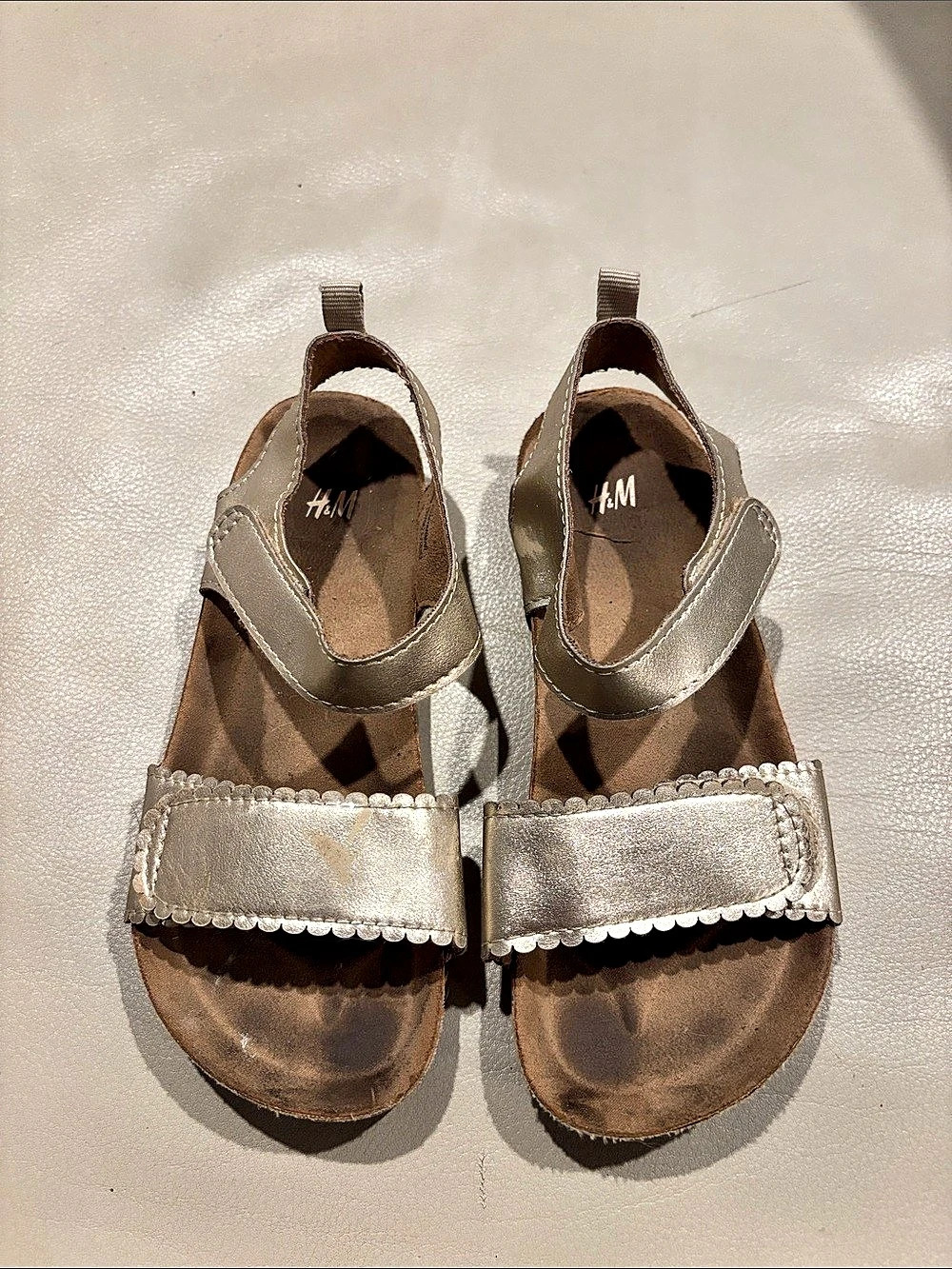 H&M Girls Gold Sandals Size US 12.5